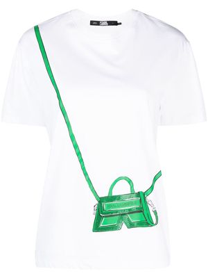 Karl Lagerfeld IKON/K Bag print T-shirt - White