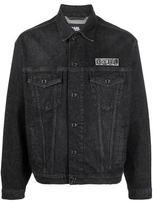 Karl Lagerfeld Ikonik 2.0 denim jacket - Black