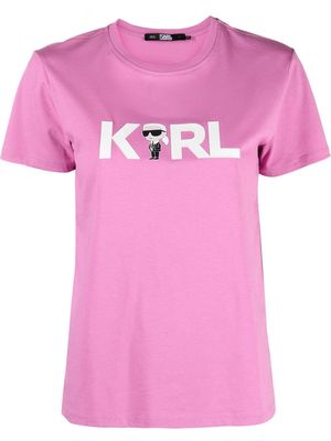 Karl Lagerfeld Ikonik 2.0 Karl logo T-shirt - Pink