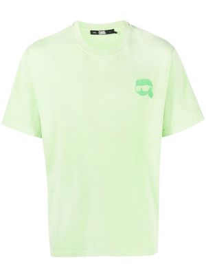 Karl Lagerfeld Ikonik 2.0 logo-embroidered T-shirt - Green