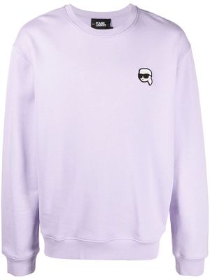 Karl Lagerfeld Ikonik 2.0 long-sleeve sweatshirt - Purple