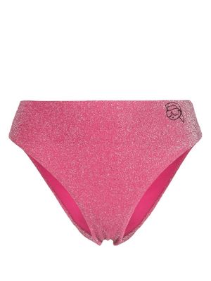 Karl Lagerfeld Ikonik 2.0 lurex bikini-bottom - Pink