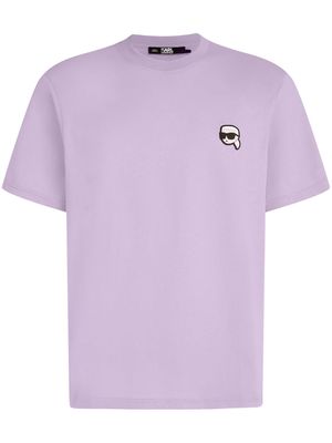 Karl Lagerfeld Ikonik 2.0 Mini organic cotton T-shirt - Purple