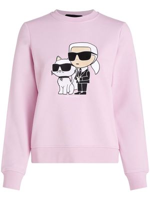 Karl Lagerfeld Ikonik 2.0 organic cotton sweatshirt - Pink