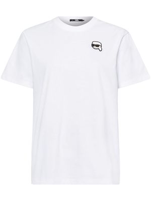 Karl Lagerfeld Ikonik 2.0 organic-cotton T-Shirt - White