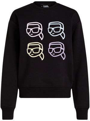Karl Lagerfeld Ikonik 2.0 Outline organic cotton sweatshirt - Black