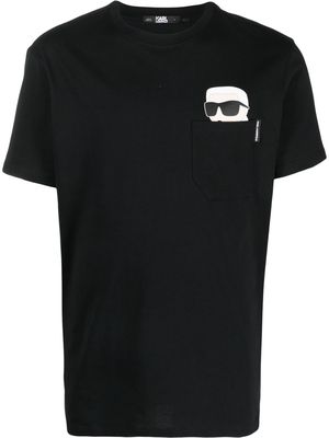 Karl Lagerfeld Ikonik 2.0 pocket T-shirt - Black