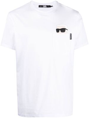 Karl Lagerfeld Ikonik 2.0 pocket T-shirt - White