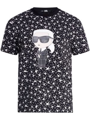 Karl Lagerfeld Ikonik 2.0 Star cotton T-shirt - Black