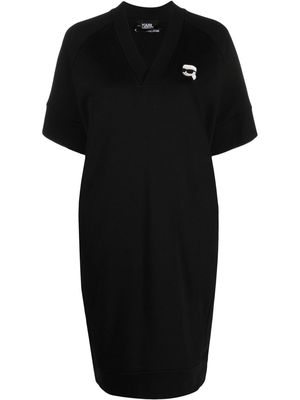 Karl Lagerfeld Ikonik 2.0 sweatshirt dress - Black