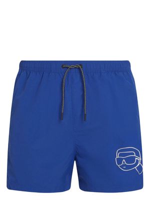 Karl Lagerfeld Ikonik 2.0 swim shorts - Blue