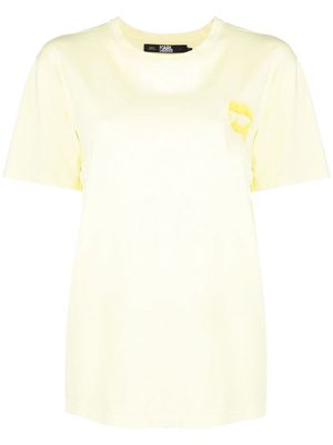 Karl Lagerfeld Ikonik 2.0 tonal relaxed T-shirt - Yellow
