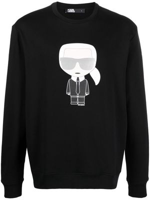 Karl Lagerfeld Ikonik Karl crew-neck sweatshirt - Black