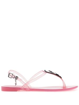 Karl Lagerfeld Ikonik Karl flat sandals - Pink