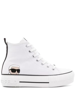 Karl Lagerfeld Ikonik Karl lace-up sneakers - White
