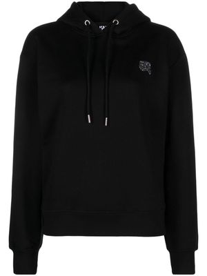 Karl Lagerfeld Ikonik Karl-logo organic cotton hoodie - Black
