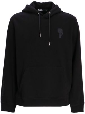 Karl Lagerfeld Ikonik Karl-motif hoodie - Black