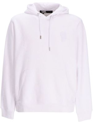 Karl Lagerfeld Ikonik Karl-motif hoodie - White