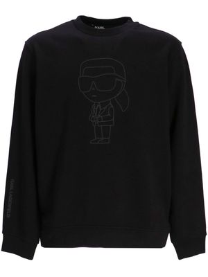 Karl Lagerfeld Ikonik Karl-motif sweatshirt - Black