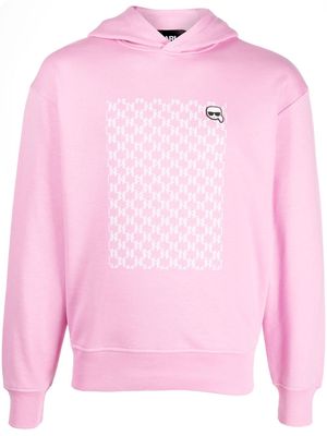 Karl Lagerfeld Ikonik Karl organic cotton hoodie - Pink
