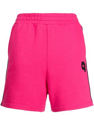 Karl Lagerfeld Ikonik Karl-patch high-waisted shorts - Pink