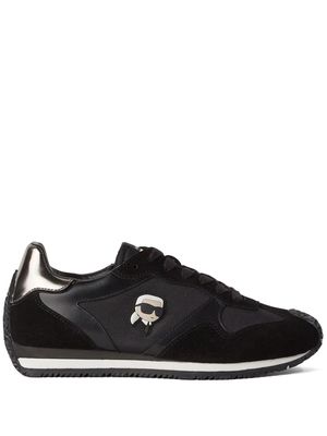 Karl Lagerfeld Ikonik NFT appliqué-detail sneakers - Black