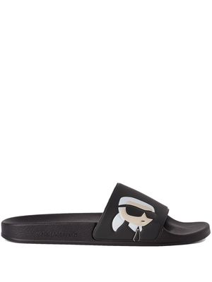 Karl Lagerfeld Ikonik NFT pool slides - Black