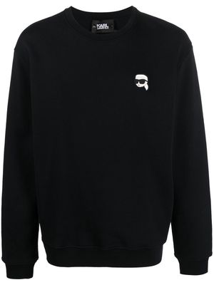 Karl Lagerfeld Ikonik organic-cotton sweatshirt - Black