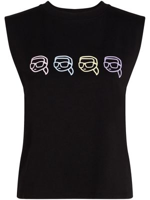 Karl Lagerfeld Ikonik Outline tank top - Black