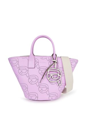 Karl Lagerfeld Ikonik perforated tote bag - Pink