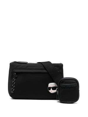 Karl Lagerfeld Ikonik Twin crossbody bag - Black