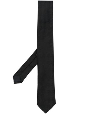 Karl Lagerfeld jacquard silk tie - Black
