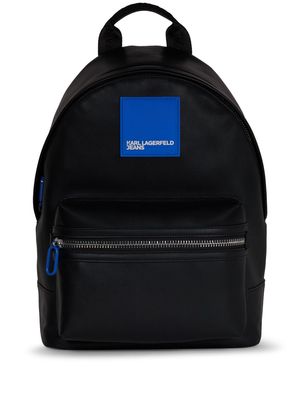 Karl Lagerfeld Jeans Box logo-appliqué backpack - Black