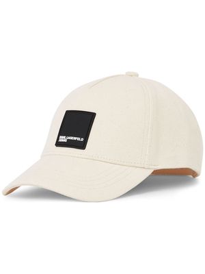 Karl Lagerfeld Jeans Box logo-appliqué baseball cap - Neutrals