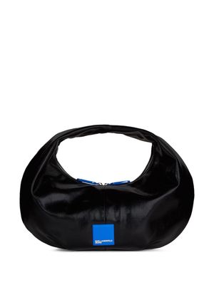 Karl Lagerfeld Jeans Box logo-appliqué shoulder bag - Black