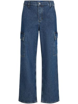 Karl Lagerfeld Jeans cargo-pocket wide-leg jeans - Blue