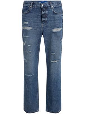 Karl Lagerfeld Jeans distressed-effect mid-rise loose-fit jeans - Blue