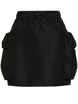 Karl Lagerfeld Jeans drawstring cargo miniskirt - Black