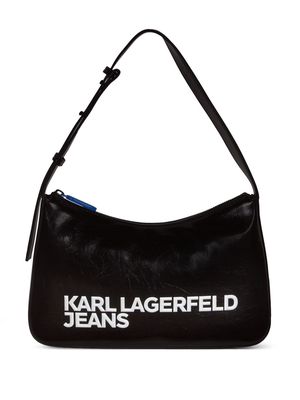 Karl Lagerfeld Jeans Essential logo-print shoulder bag - Black