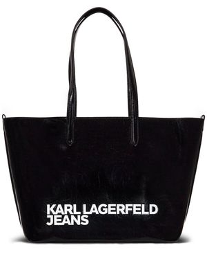 Karl Lagerfeld Jeans Essential logo-print tote bag - Black