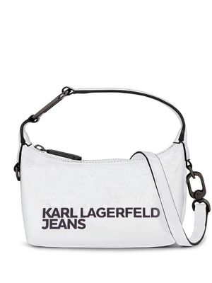 Karl Lagerfeld Jeans Essential Party logo-print shoulder bag - White