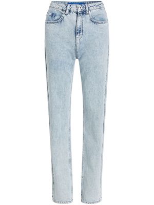 KARL LAGERFELD JEANS high-rise straight jeans - Blue