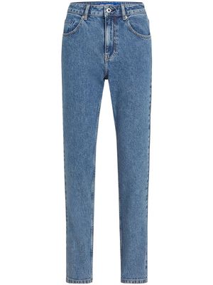 Karl Lagerfeld Jeans high-rise tapered jeans - Blue