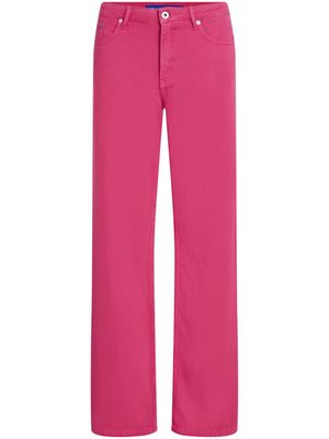 Karl Lagerfeld Jeans high-rise wide-leg jeans - Pink
