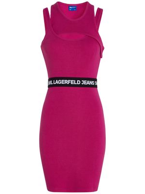 Karl Lagerfeld Jeans layered tank minidress - Pink