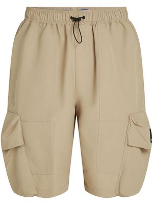 Karl Lagerfeld Jeans logo-appliqué cargo shorts - Neutrals