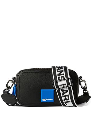 Karl Lagerfeld Jeans logo-patch camera bag - Black