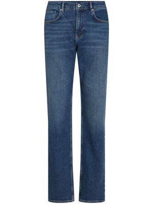 Karl Lagerfeld Jeans logo-patch organic cotton jeans - Blue
