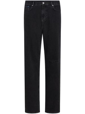 Karl Lagerfeld Jeans logo-patch straight-leg jeans - Black