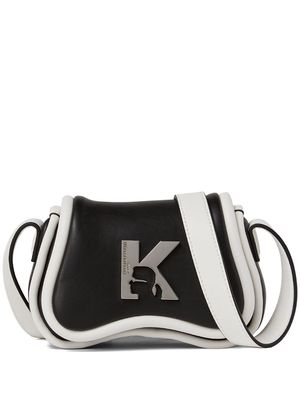 Karl Lagerfeld Jeans logo-plaque crossbody bag - Black